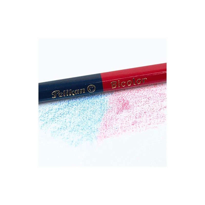 Lapiz Pelikan 30330213 1 Bicolor Rojo/Azul Delgado C/10