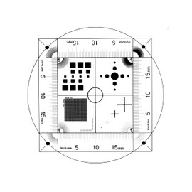 TOSUKKI Regla de calibración de micrómetro multifunción para microscopio, regla de película de medición de micrómetro, punto, línea cruzada, cuadrada, tablero de ajedrez de red