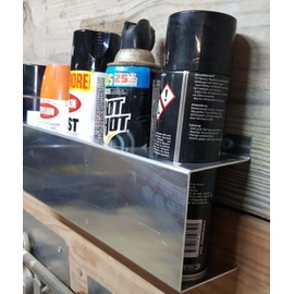 Best Metal Products 10 Spray Bottle Aerosol Can Rack Shelf Holder Trailer Shop Garage Storage Organizer