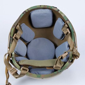 Aoutacc Universal Airsoft Helmet Pads, 19 Pieces/Set Helmet Replacement Foam Pad Kits Set Accessory Mats for Fast/Mich/ACH/USMC/PASGT Helmet (Memory Foam, Grey)