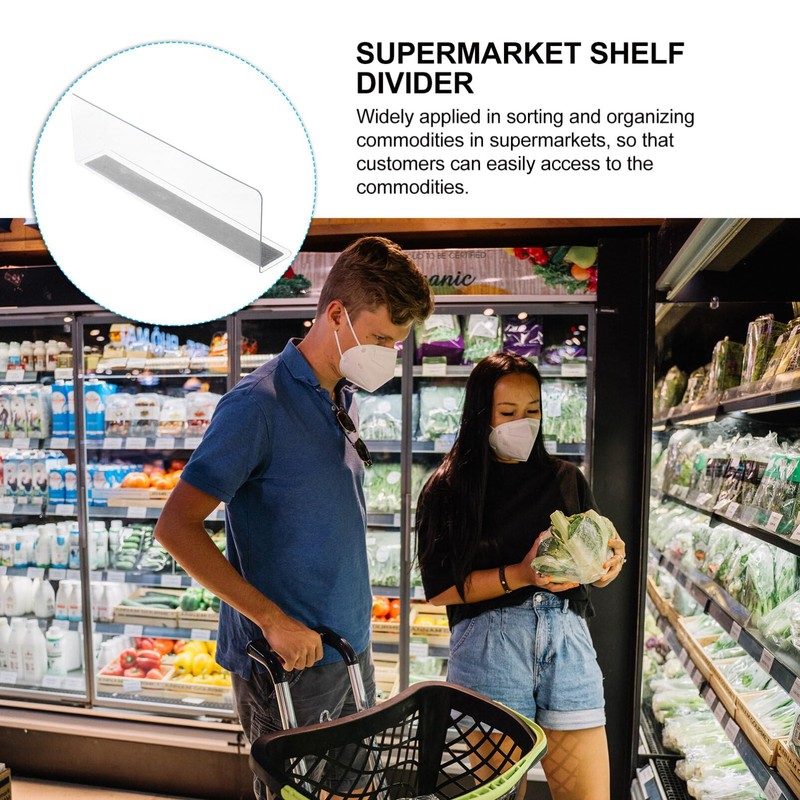 Plastic Shelf Divider- 2. 3 H x 7. 8 L