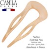 Camila-Paris CP3416 French Twist Stick Clip Pins, melocotón, ondulado horquilla