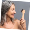 Ipetboom Facial Exfoliator Tool Handheld Cleansing Skin Brush Wood Face