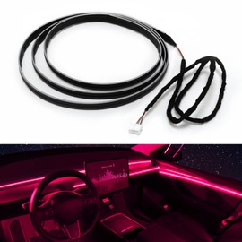 TWETIZ RGB Acrylic Interior Car LED Strip Light 43-inch, which fit for RGB Main Controller Connects and sub-controller kit (not included)