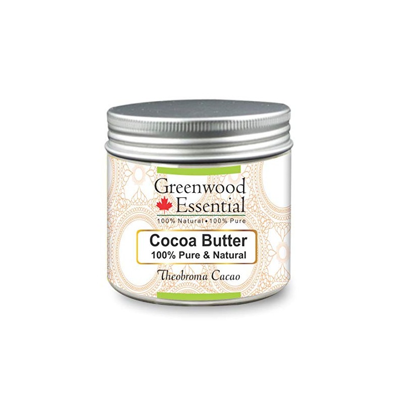 Greenwood Essential Cocoa Butter (Theobroma cacao) Natural Therapeutic Grade 100gm