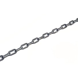 Parking Lot Plastic Chain 0.2 inch (6 mm) Thickness 1 x 16.4 ft (5 m) Silver