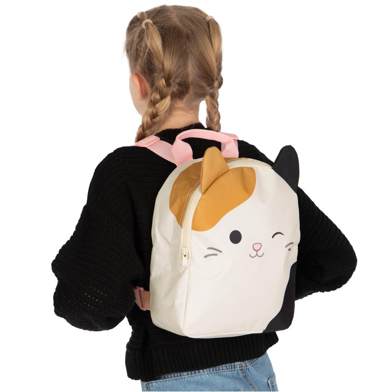 Squishmallows Girls Backpack, Cam The Cat Kids Rucksack, Cute School