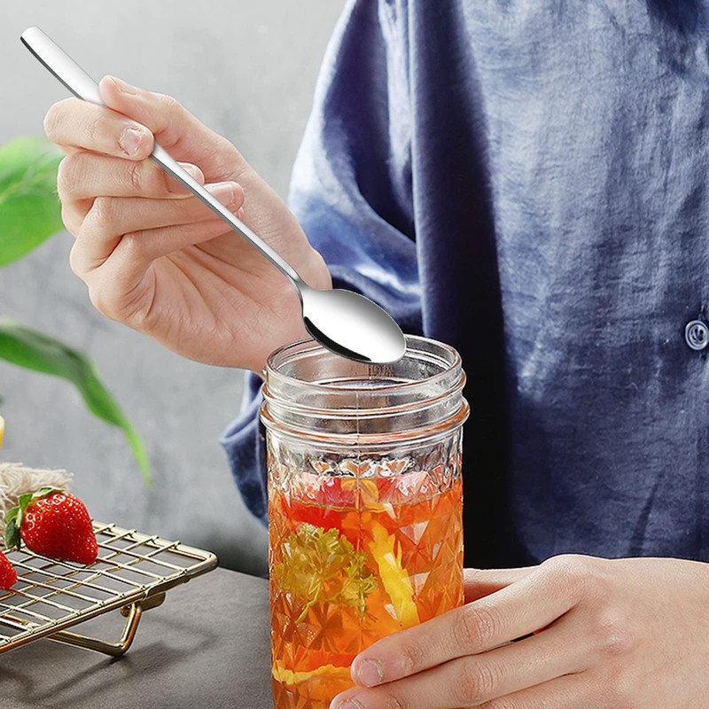 Callyne 12-Piece Stainless Steel Mixing Sundae Spoons