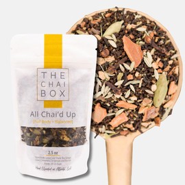 The Chai Box Loose Leaf 100% Organic Black Tea - Featured in Oprah's Favorite Things | Caffeinated Black Tea with Ginger, Cinnamon, Clove, Fennel & Cardamom (Pack of 1) 2.5 oz | Makes 25 Cups | Small Batch Loose Leaf Tea with Whole, Premium Spices