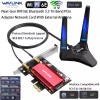 Universal PCIE WiFi-6E Tri-band WiFi Card 5400Mbps WiFi Network Card