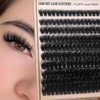 Fluffy False Eyelashes Kit, 1 Set Mixed Length Individual False
