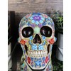 Ebros Totenkopf-Figur Dias De Los Muertos, Blumenschädel, Blumen- und Tierwelt,