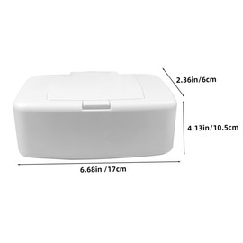 ABOOFAN 2Pcs Wipes Dispenser Storage Case Compact Wipe Holder for Travel Refillable Wipe Container with Cover for Home and Nursery Lightweight and Convenient Wipes Organizer