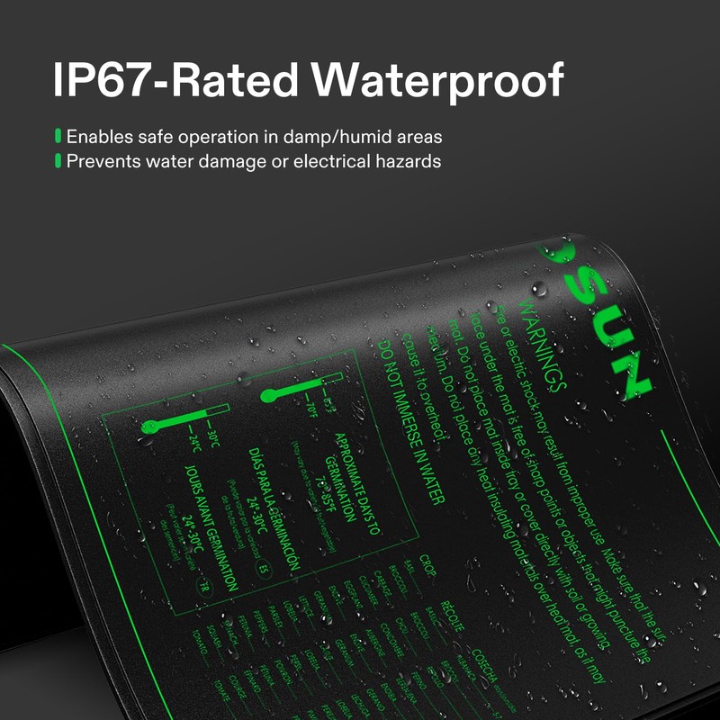 VIVOSUN 48" x 20.75" Seedling Heat Mat and Digital Thermostat