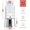 Style Setter Patchwork Beverage Dispenser Cold Drink Dispenser w/ 2.4-Gallon