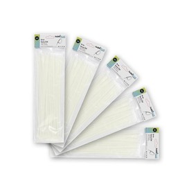 Bag of 100 White Cable Ties 3.6x200mm, 100% Nylon 66, Strong and Durable for Fixing and organizing Cables and Objects.