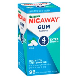 Nicaway 4mg Stop Smoking Mint Gum (Pack of 96)