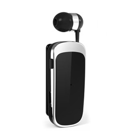 BT Headset, Stable BT Technology, HD Microphone, Cordless Business Headset with CVC Noise Cancellation for Business (Silver)