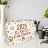 Red Ocean Dog Themed 2025 Calendar A5 Free Standing Month
