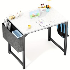New Computer Desk Office Writing Work Study Wooden Table Computer graphics - Color: White