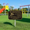 YIKIADA 2 Pack Warning 24 Hour Video Surveillance Sign All