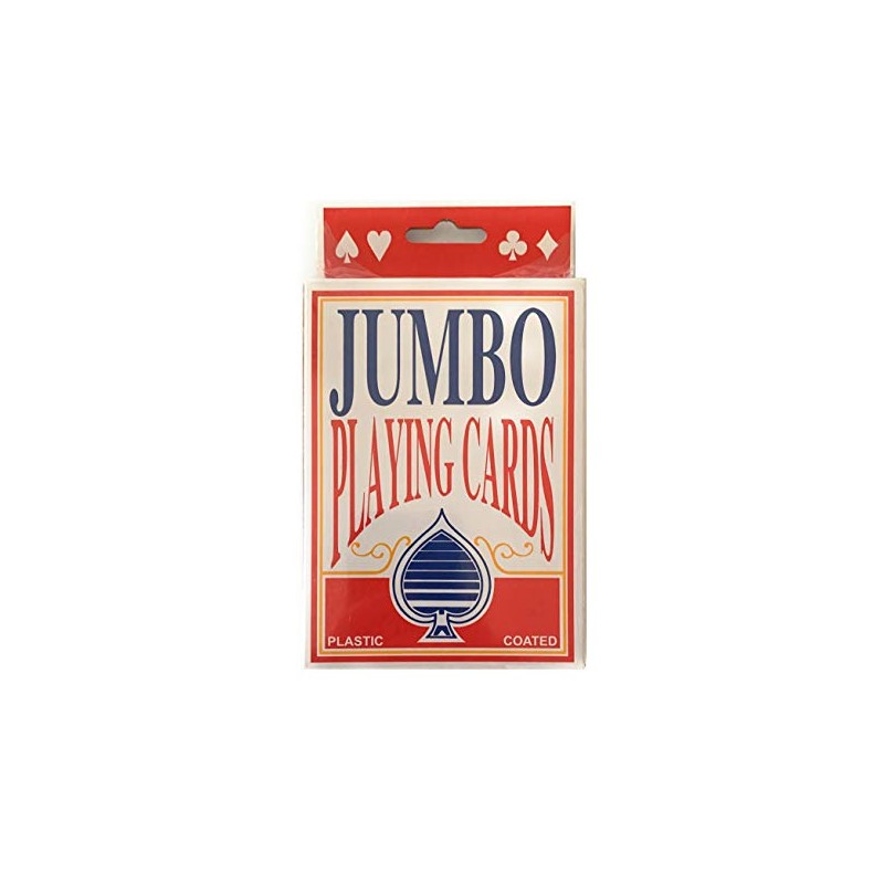 Hapros Jumbo 4x6 Inch Playing Cards Plastic Coated