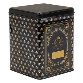 Harney & Sons Hinged Storage Canister - Capacity: 50 Sachets or 1 Lb. of Loose Tea, Color: Black