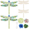 WEBEEDY Make 2 Dragonfly Glass Mosaic Kit - Creativity DIY