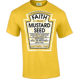 Hip Together Faith as a Grain of Mustard Seed Christian Parody T-Shirt (XL)