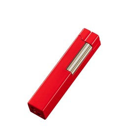 Mini Soft Flame Lighters Refillable Butane Jet Torch Flame Lighter with Flame Adjustable Dial Portable Windproof Lighter Great Gift for Men for Outdoors No Gas (Red)