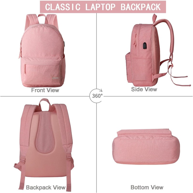 SUPACOOL Lightweight Casual Laptop Backpack with Laptop Compartment 15.6 Inch