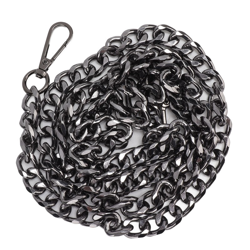 8pcs Curb Chain 8 Side Milled Straight Buckle 1.2meter DIY