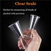 Double Clear Plastic and Stainless Steel Japanese Style Jigger, Set