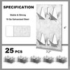Blulu 25 Pcs Surface Mount Impaler for Wall Mounting Acoustic