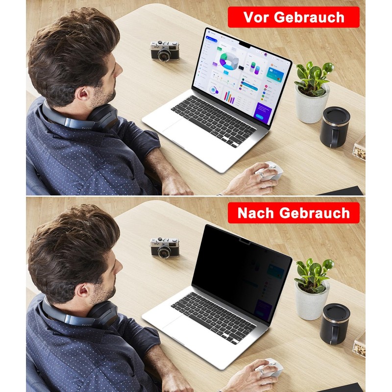 ZOEGAA 360 Macbook Air 15 Privacy Screen Protector