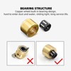 4 Piece Sliding Door Tandem Roller Assembly Stainless Steel Copper