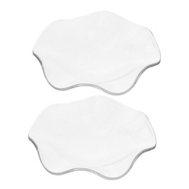 Baluue 2pcs Glass Essential Oil Dishes Aromatherapy Plates for Candleholders and Incense Lamps Reusable and Leakproof Design for Daily Use and Relaxation