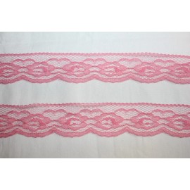 Unbranded 1" Flat Pink  Lace Lot  20 Yards Total   Crafts-Sew #2