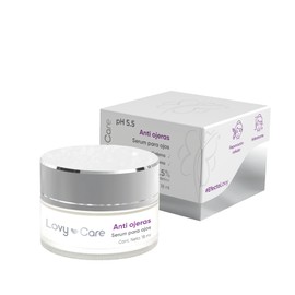 Lovy Care Serum Anti Ojeras pH 5.5 con extracto de pepino 18 mg con ´ácido Hialurónico + Cafeina