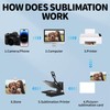 4Pack Sublimation Photo Car Visor Clips (Square)