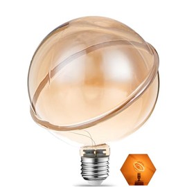 Sunaiony - Bombilla decorativa grande de globo LED regulable de 40 vatios equivalentes, bombillas redondas grandes únicas de 4 W, 2200 K,...