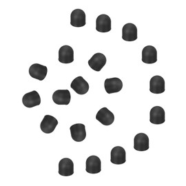 MECCANIXITY 20Pcs Replacement Stylus Pen Tips 7mm Conductive Capacitive Touch Screen Pens Tips Silicone Rubber, Black