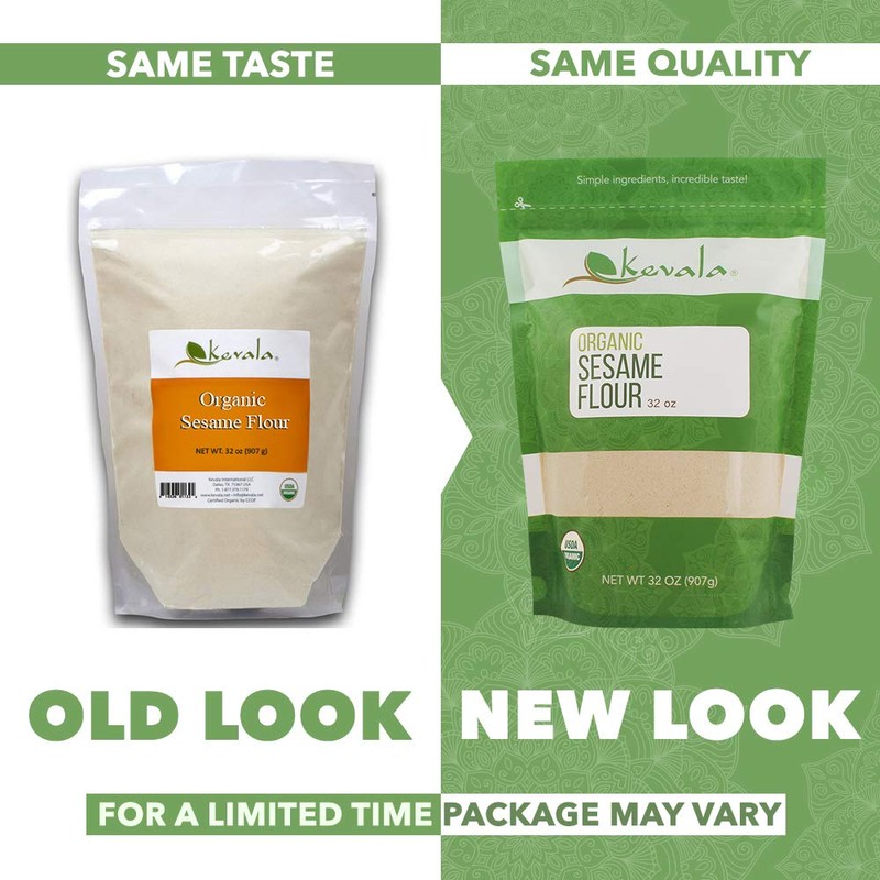 Kevala Organic Sesame Flour 2 lb - Gluten-free, peanut-free