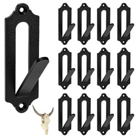 ZENFUN 12 Packs Mount Skull Hanger, Deer Skull Hanger, European Style Deer Head Hangers, Mount Bracket Wall Mount, Skull Hooker with Simple Easy Installation Kits, Antler Mounting Kit for Antelope