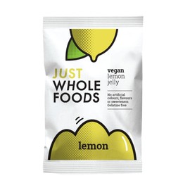 3 x Just Wholefoods Natural Lemon Real Fruit Flavoured Jelly Crystals 85g