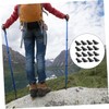 SUPVOX 30pcs Non-Slip Trekking Poles Tips Replacement Walking Poles Crutch