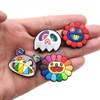 7Pcs Colorful Rainbow Flower Shoe Charms Fits Crocs Shoes or