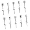 10Pcs Cross Cable Clamps 316 Stainless Steel Corrosion Resistant Cross