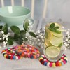 PATIKIL Set of 5 Round Wool Felt Coasters, Absorbent Cute