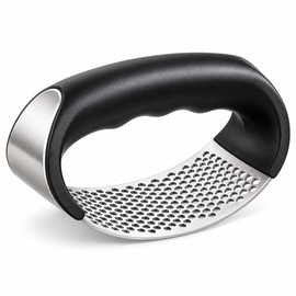 Stainless Steel Garlic Press for Food Prep – Manual Rocker Mincer for Everyday Kitchen Use